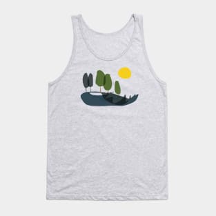 Tuscany Cypress Trees Tank Top